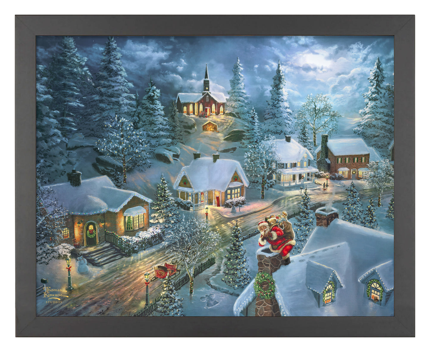 Santa's Silent Night - Art Prints