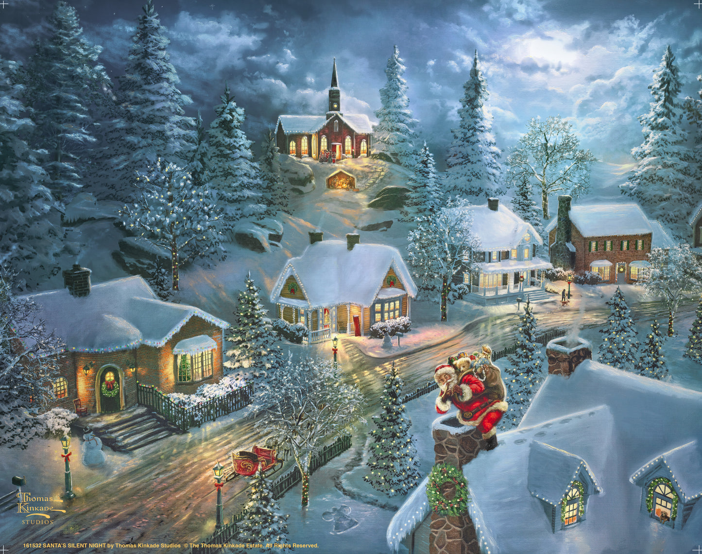 Santa's Silent Night - Art Prints