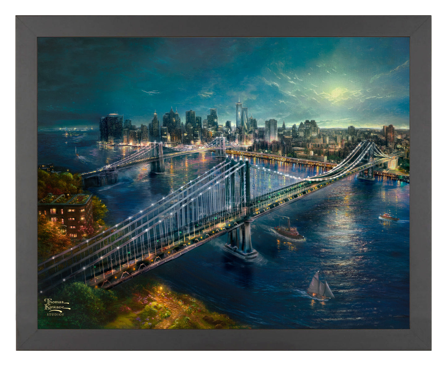 Moonlight over Manhattan - Art Prints