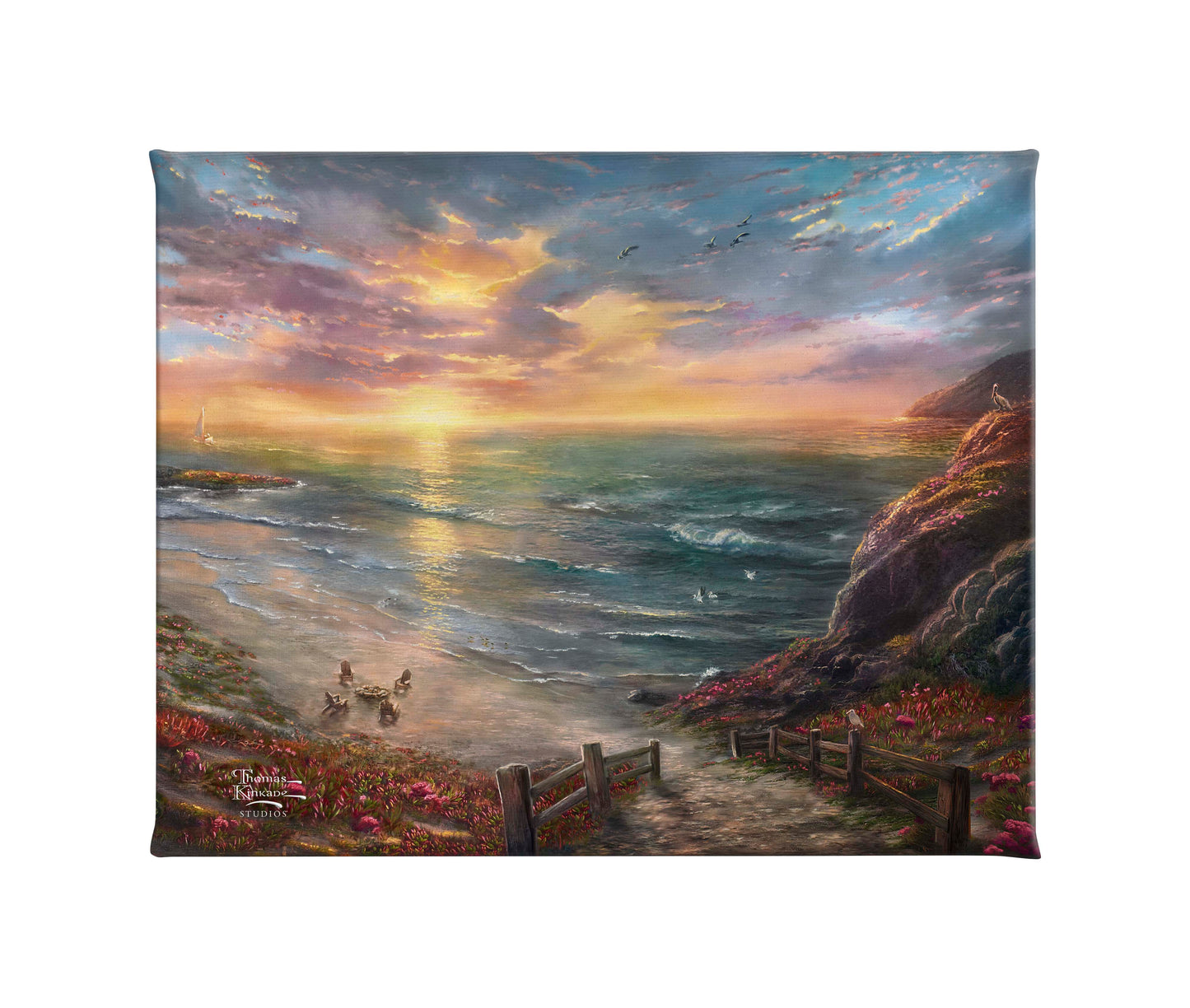 Beachside Gathering - 8" x 10" Gallery Wrapped Canvas