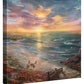 Beachside Gathering - 14" x 14" Gallery Wrapped Canvas