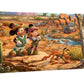 Disney Mickey and Minnie in the Outback - 16" x 31" Gallery Wrapped Canvas