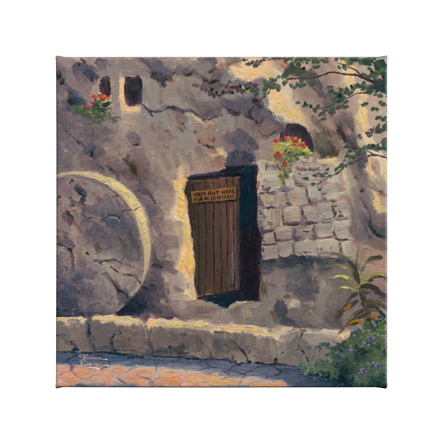 The Garden Tomb - 14" x 14" Gallery Wrapped Canvas