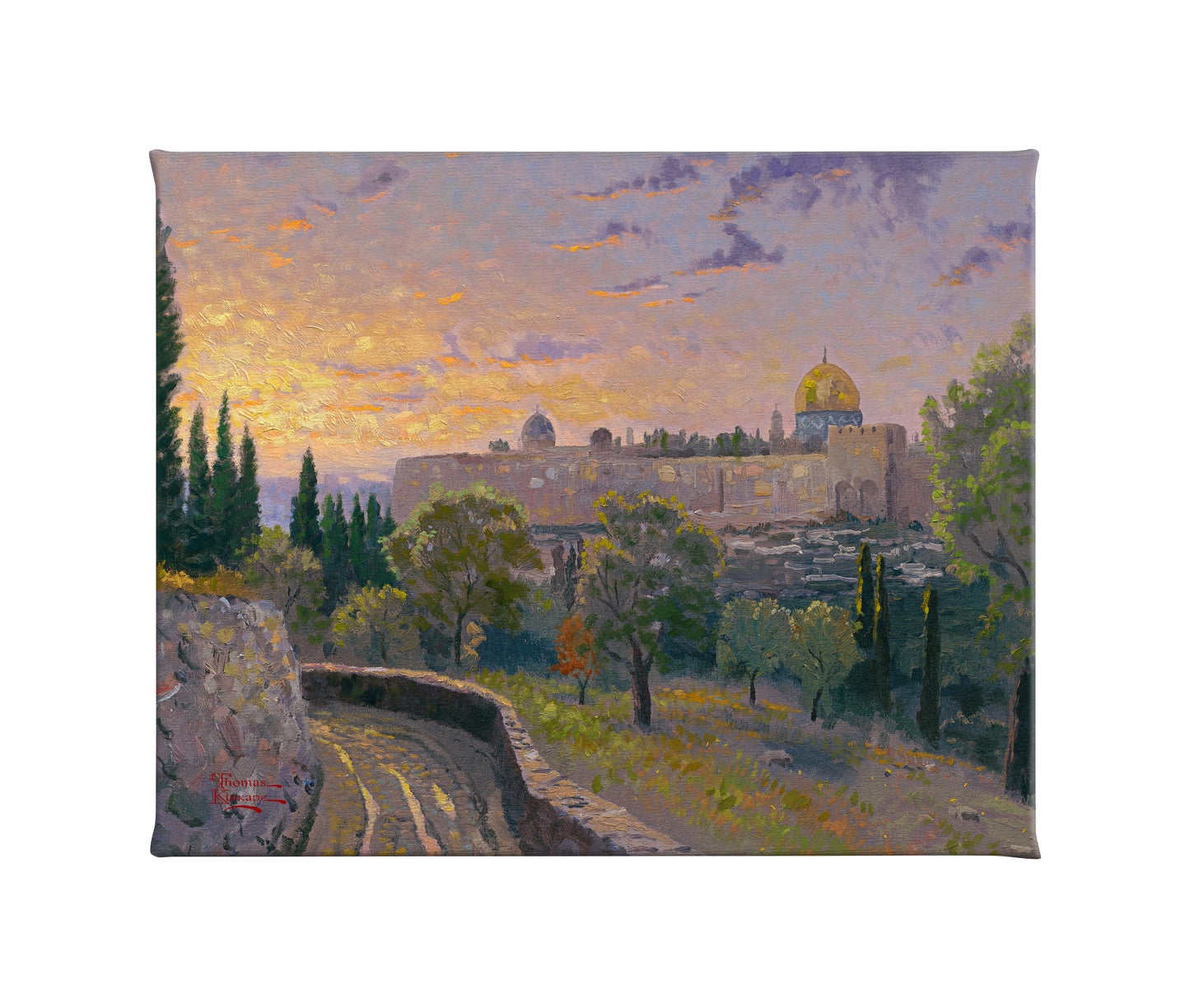 Jerusalem Sunset - 8" x 10" Gallery Wrapped Canvas