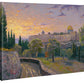 Jerusalem Sunset - 8" x 10" Gallery Wrapped Canvas