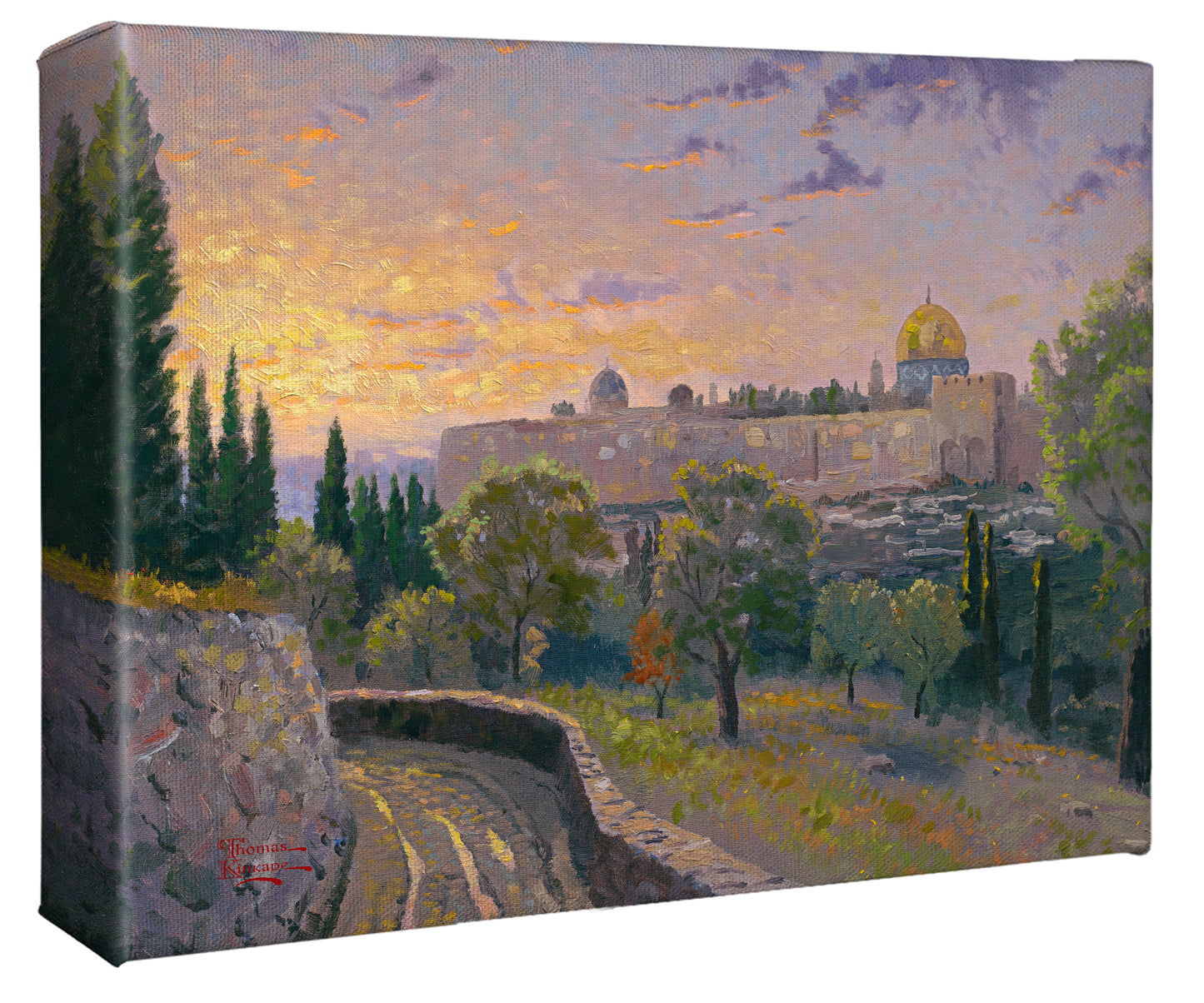 Jerusalem Sunset - 8" x 10" Gallery Wrapped Canvas
