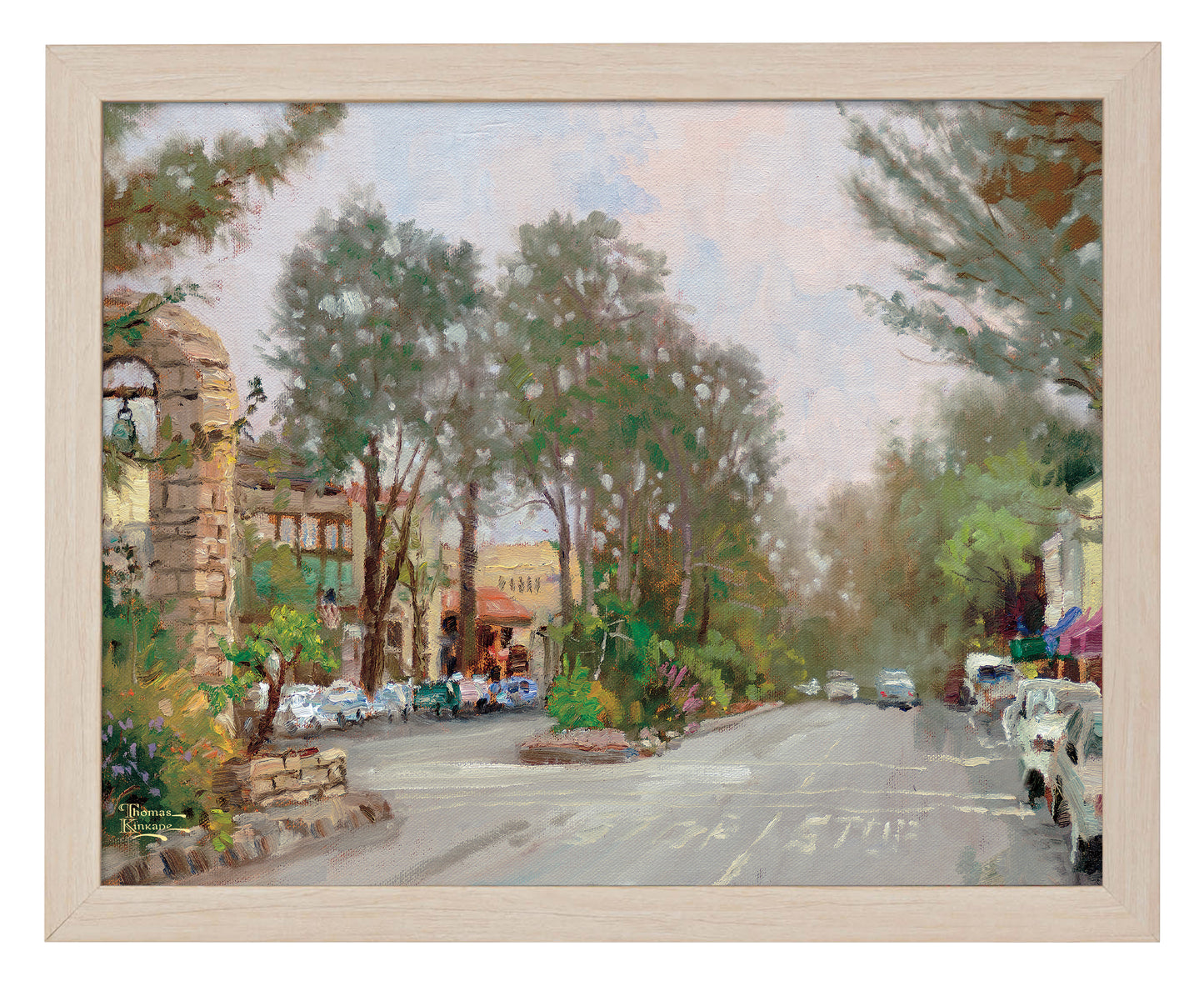 Carmel, Ocean Avenue on a Rainy Afternoon - Art Prints