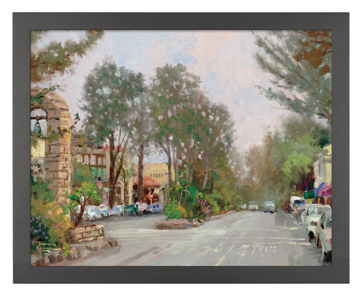 Carmel, Ocean Avenue on a Rainy Afternoon - Art Prints