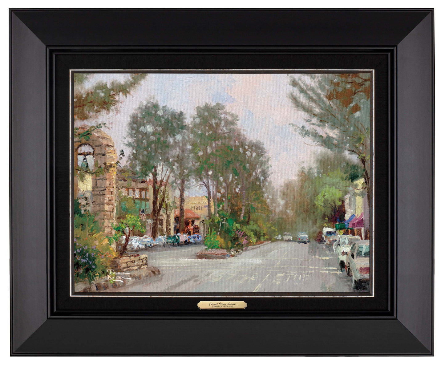 Carmel, Ocean Avenue on a Rainy Afternoon - Canvas Classics