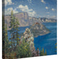 Crater Lake - 14" x 14" Gallery Wrapped Canvas