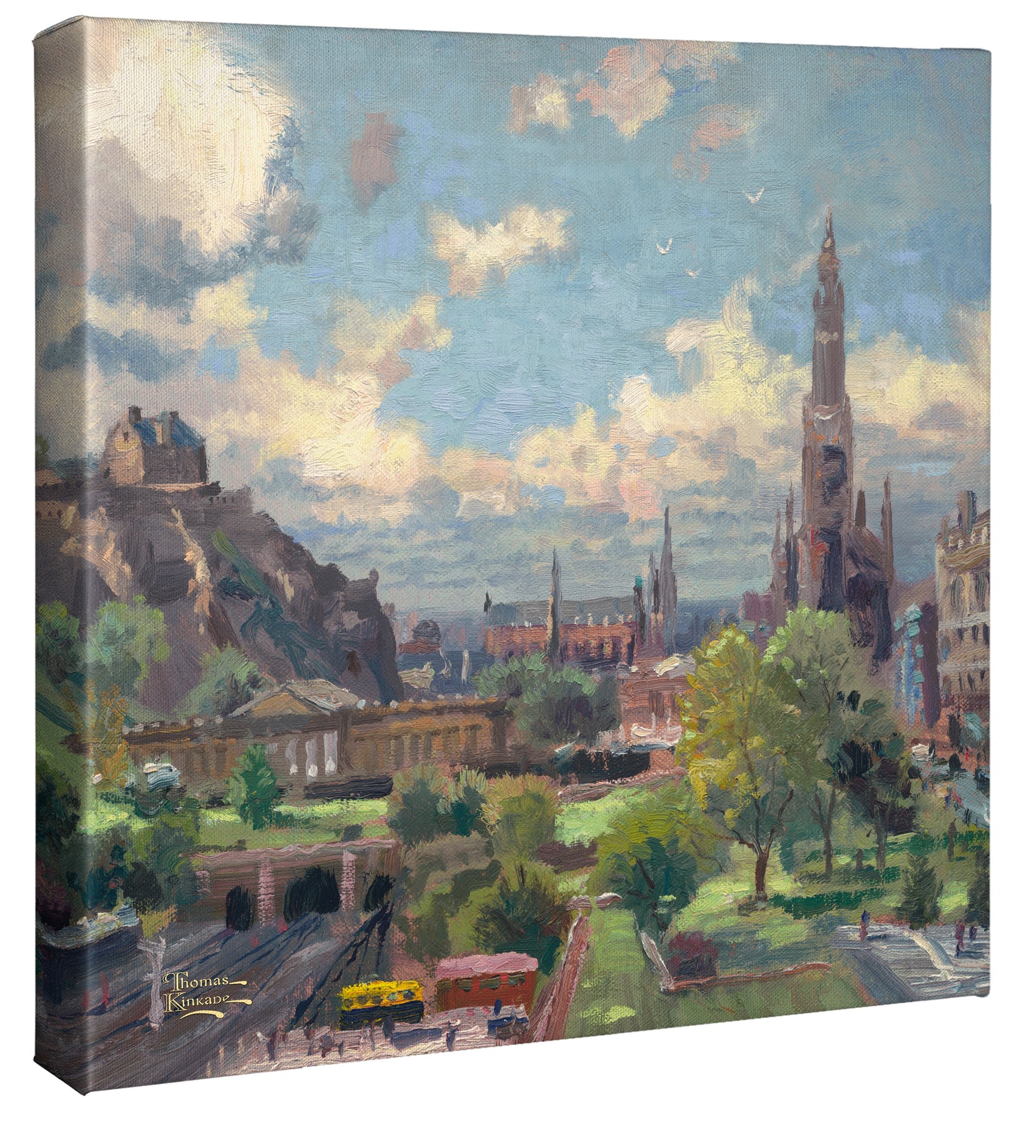 Edinburgh, Scotland - 14" x 14" Gallery Wrapped Canvas