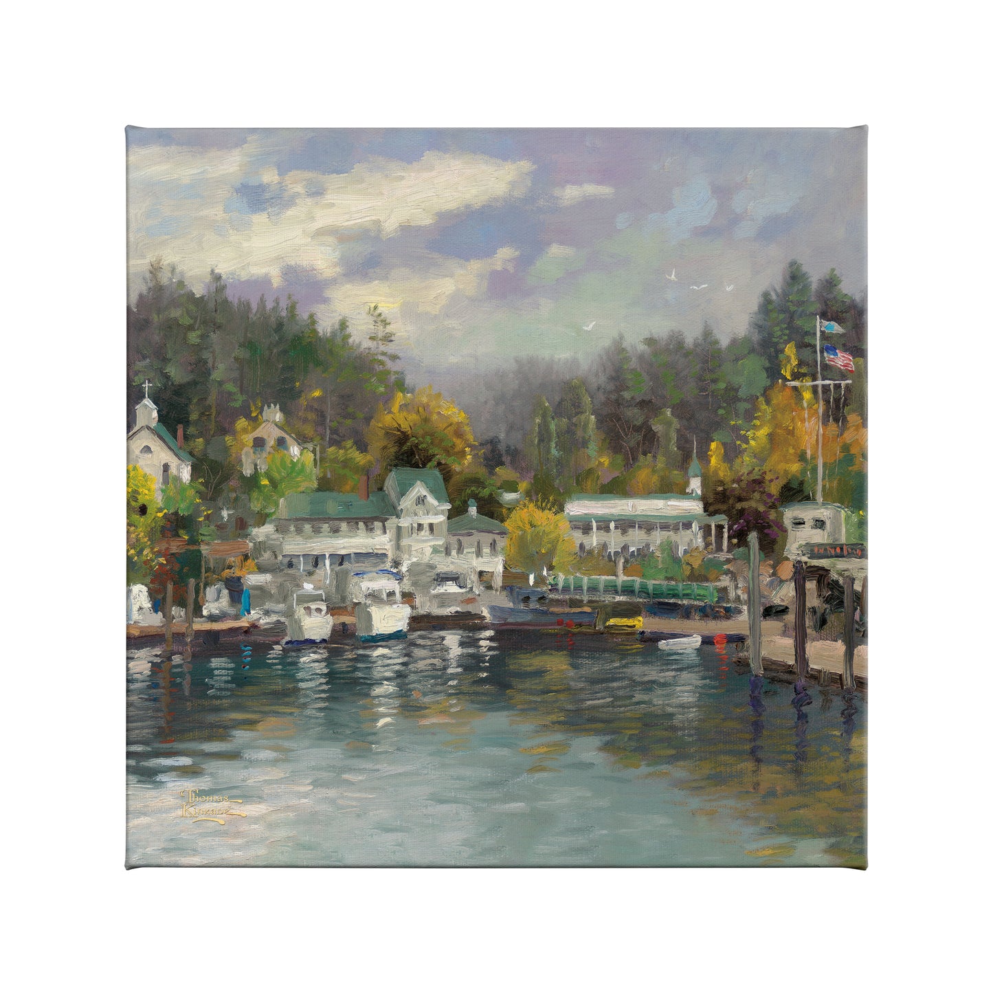 Roche Harbor - 14" x 14" Gallery Wrapped Canvas