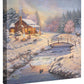 A Winter Retreat - 14" x 14" Gallery Wrapped Canvas