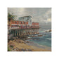 A View from Cannery Row, Monterey - 14" x 14" Gallery Wrapped Canvas