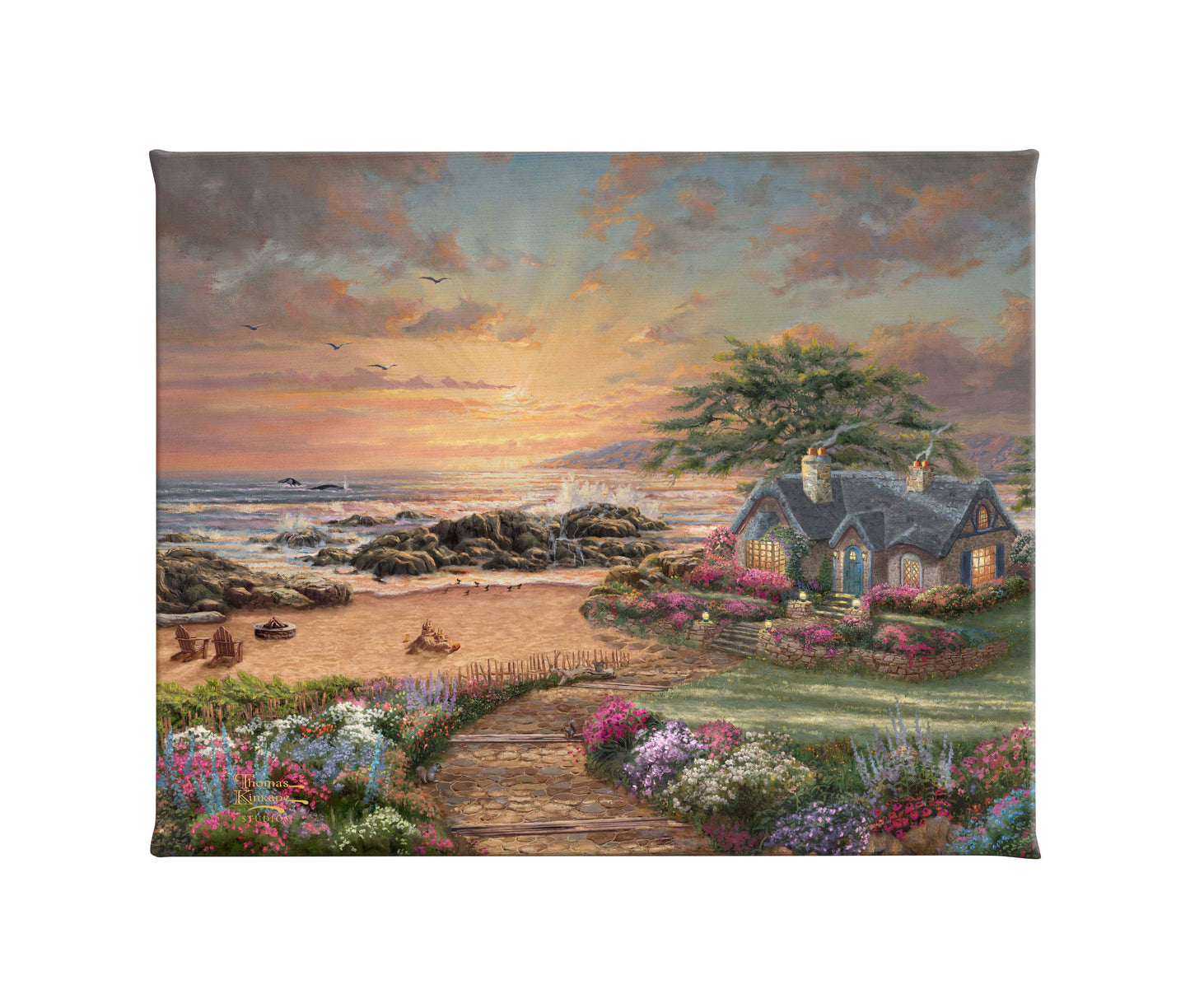 Seaside Cottage - 8" x 10" Gallery Wrapped Canvas