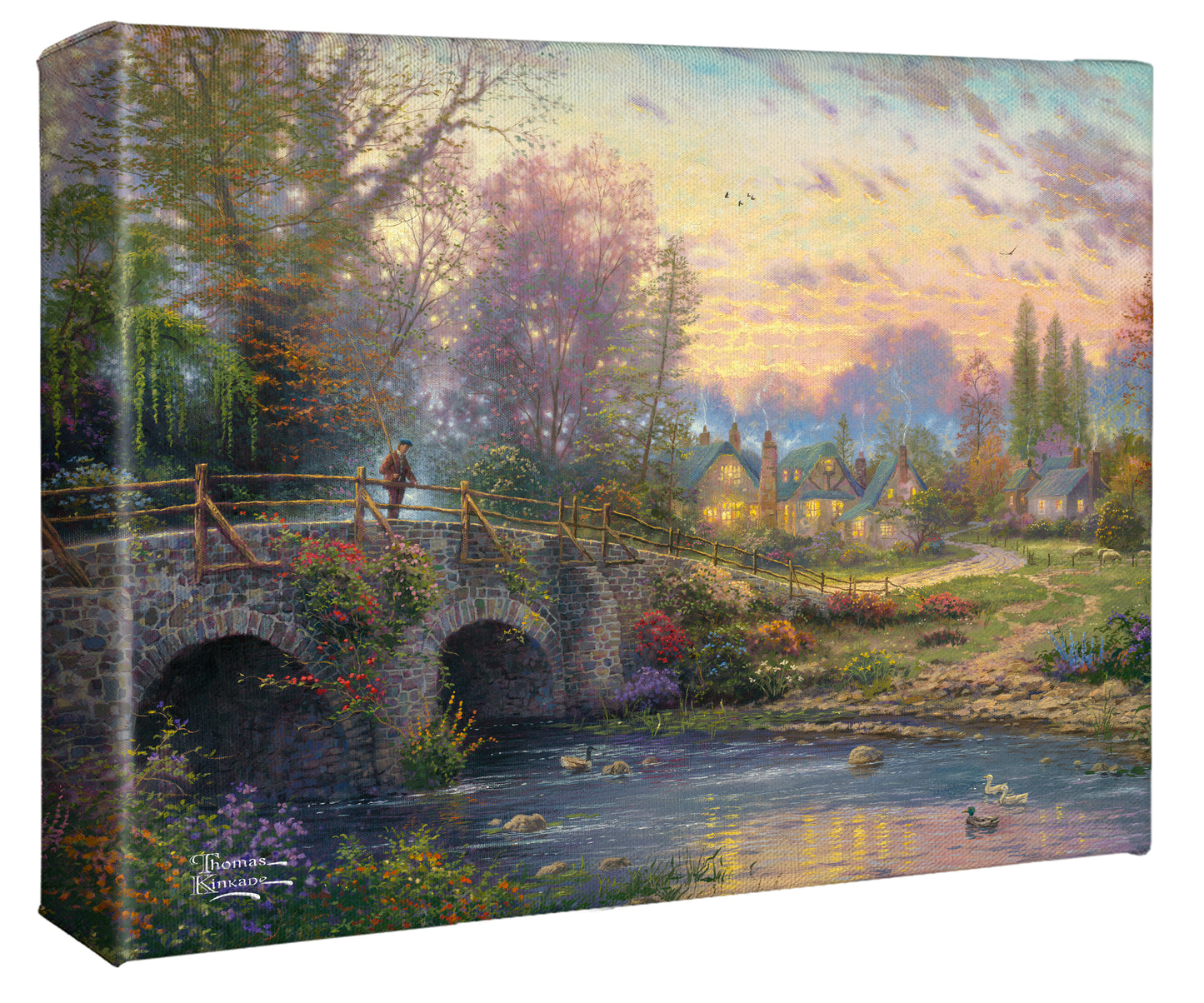 Cobblestone Evening - 8" x 10" Gallery Wrapped Canvas