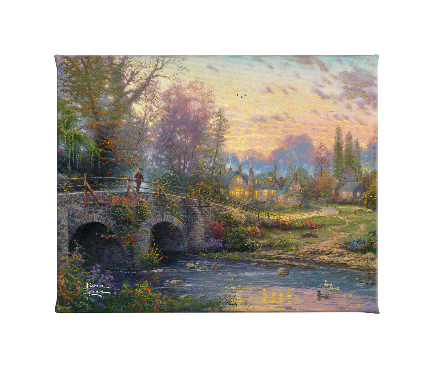 Cobblestone Evening - 8" x 10" Gallery Wrapped Canvas
