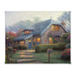 Lilac Cottage - 8" x 10" Gallery Wrapped Canvas