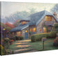 Lilac Cottage - 8" x 10" Gallery Wrapped Canvas