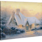 Christmas Tree Cottage - 8" x 10" Gallery Wrapped Canvas