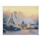 Christmas Tree Cottage - 8" x 10" Gallery Wrapped Canvas