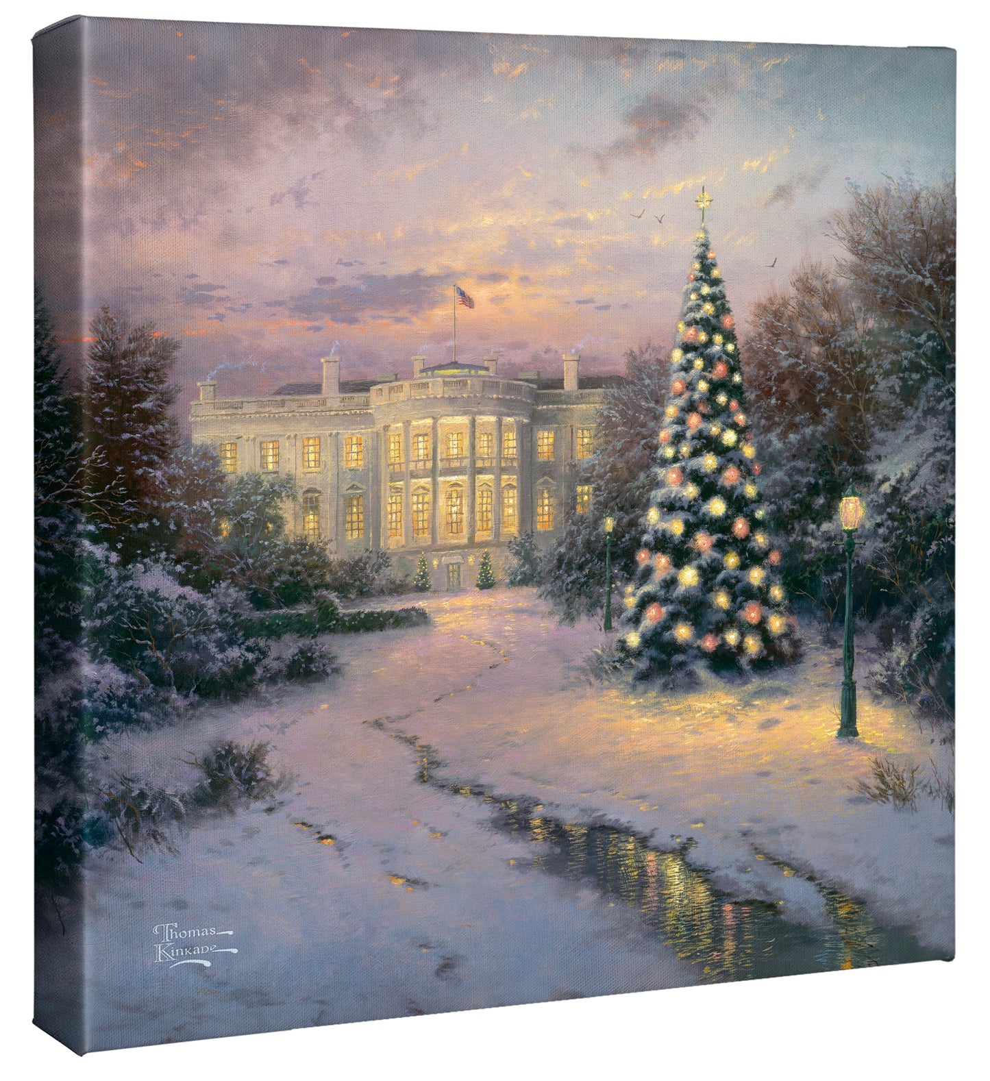 The Lights of Liberty - 14" x 14" Gallery Wrapped Canvas