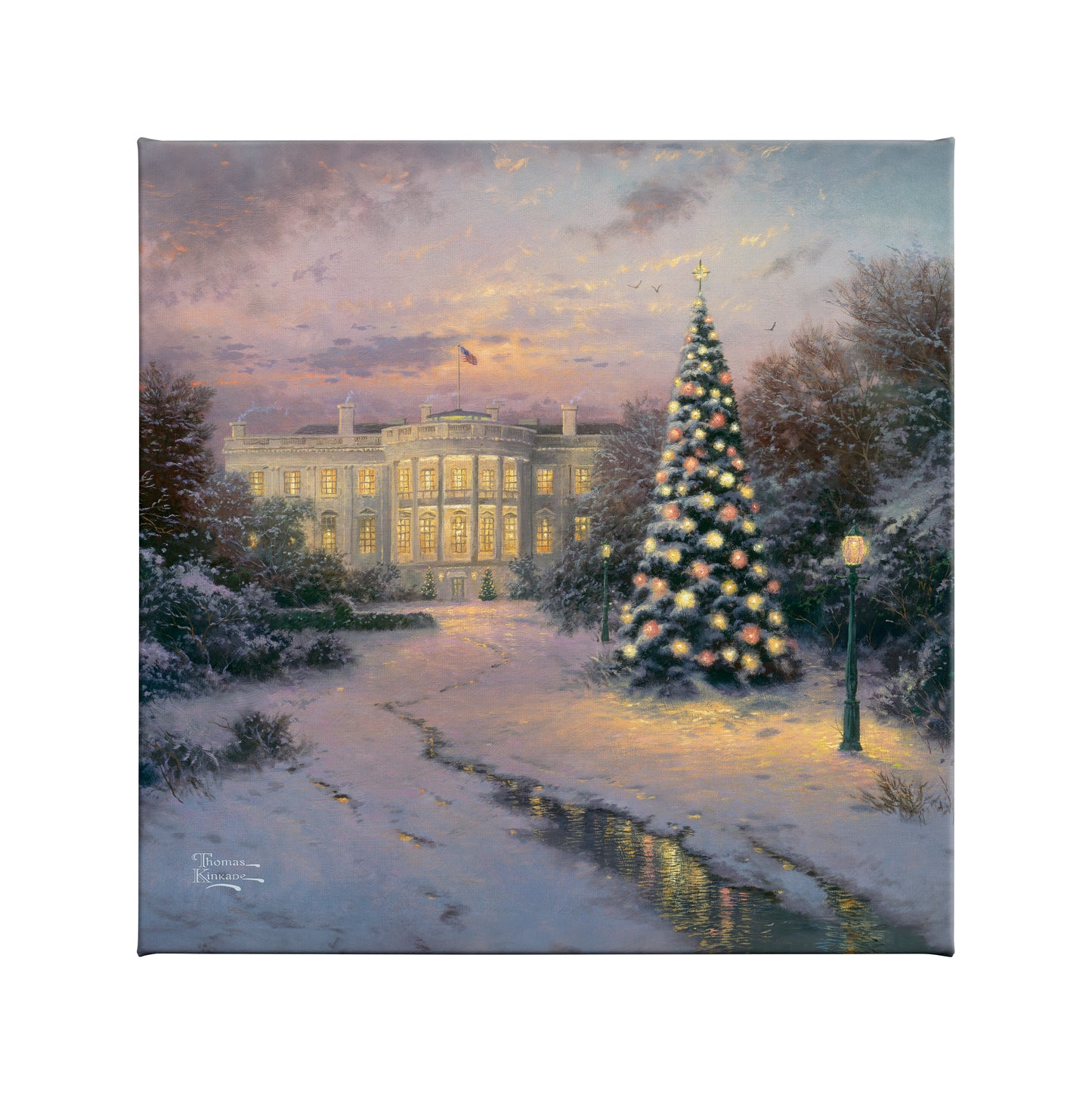 The Lights of Liberty - 14" x 14" Gallery Wrapped Canvas