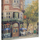 Bloomsbury Café - 14" x 14" Gallery Wrapped Canvas