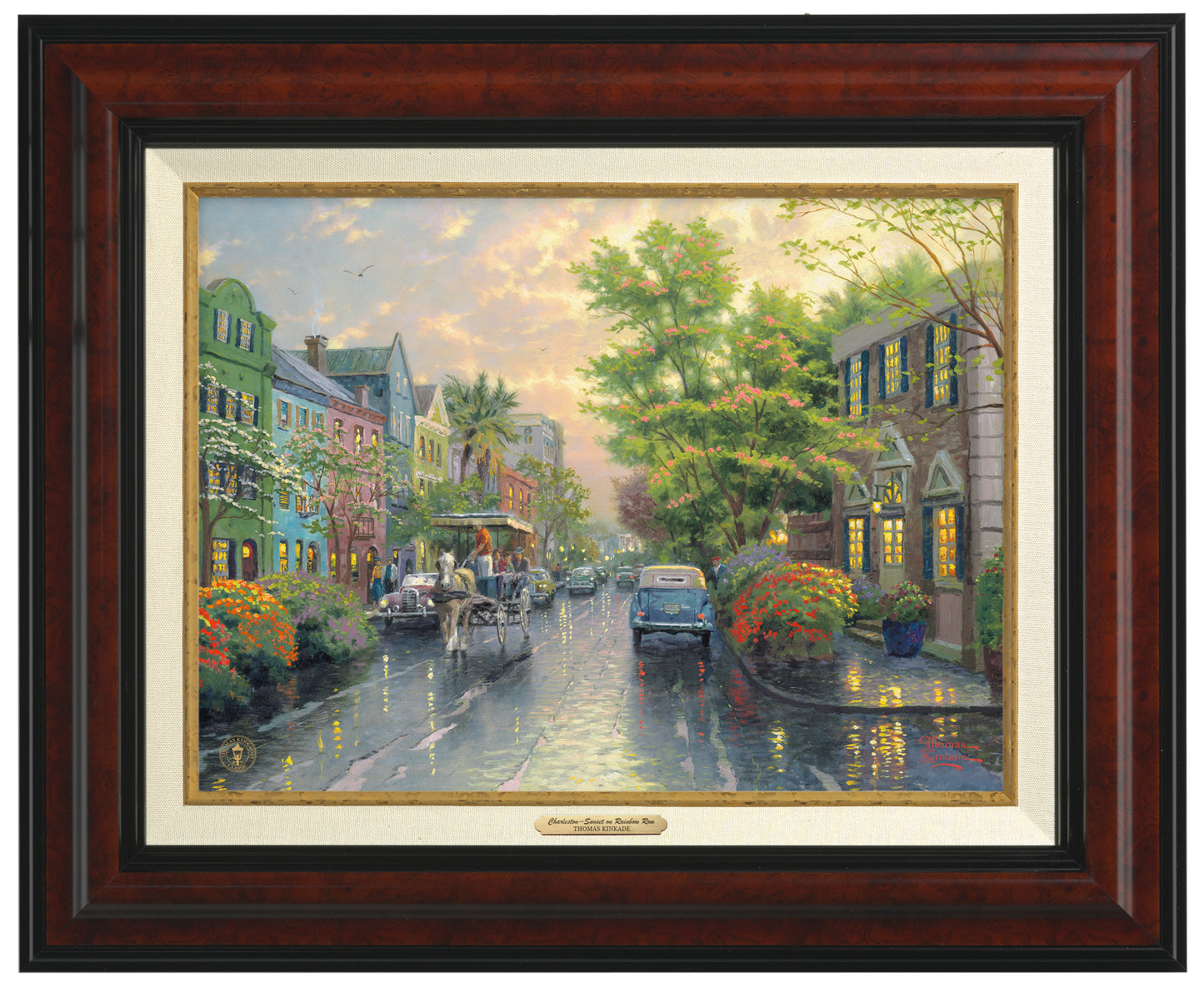 Charleston, Sunset on Rainbow Row - Canvas Classics