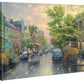Charleston, Sunset on Rainbow Row - 8" x 10" Gallery Wrapped Canvas