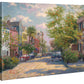 Rainbow Row, Charleston - 8" x 10" Gallery Wrapped Canvas