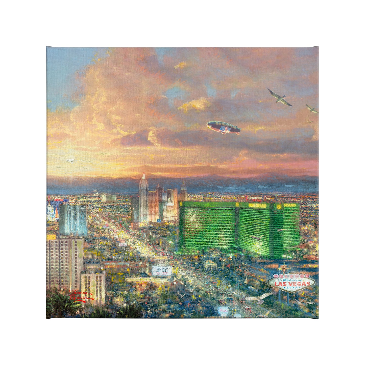 Viva Las Vegas - 14" x 14" Gallery Wrapped Canvas