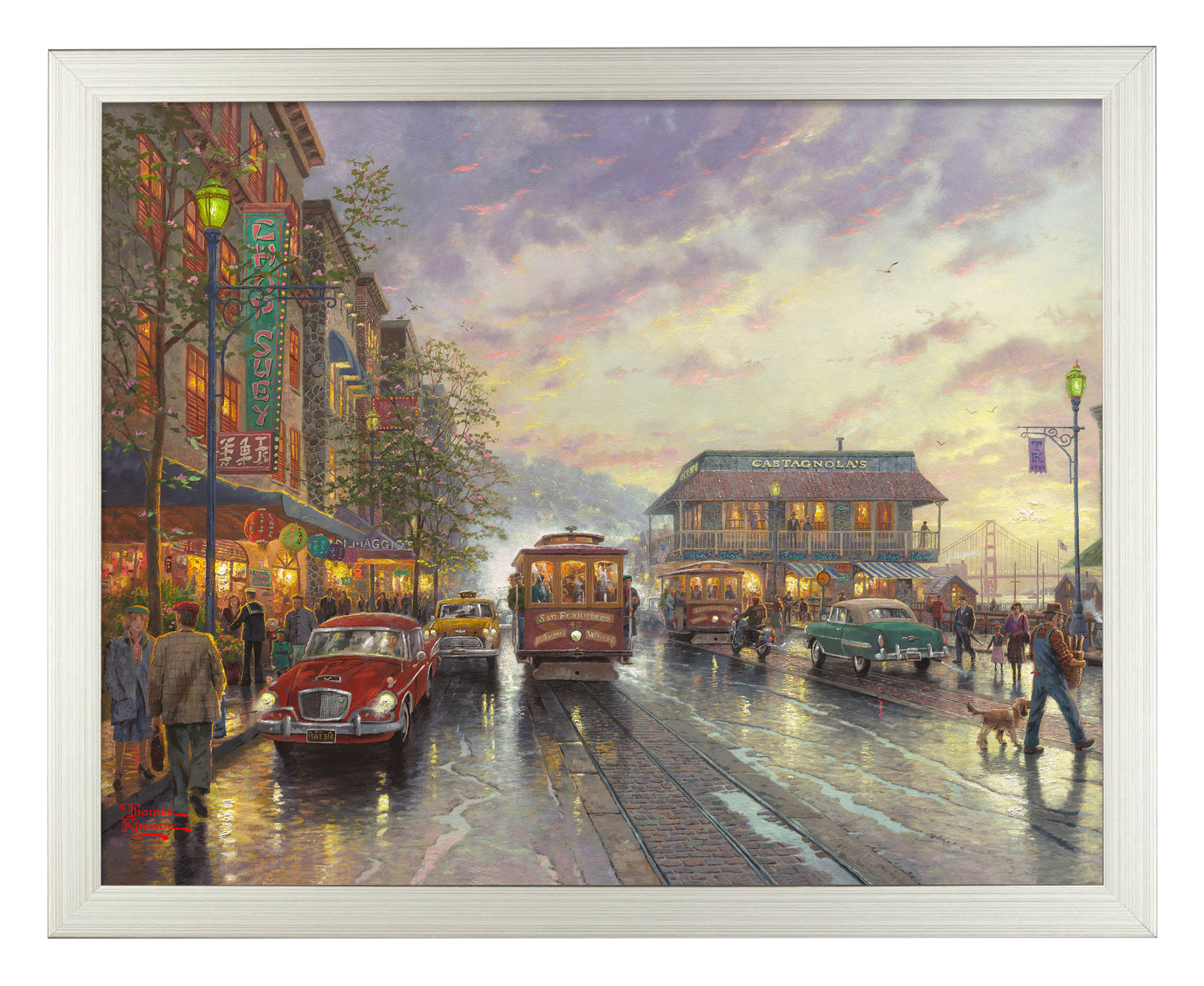 City by the Bay, Sunset on Fisherman's Wharf, San Francisco - Art Prints