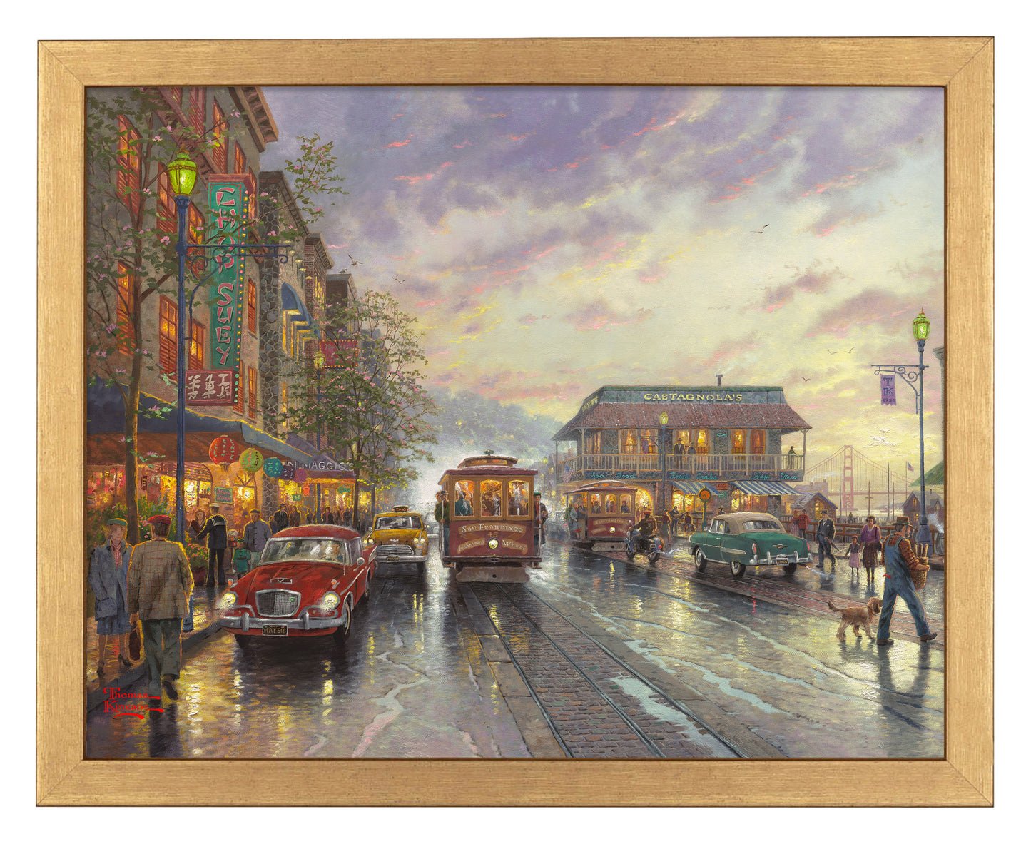 City by the Bay, Sunset on Fisherman's Wharf, San Francisco - Art Prints
