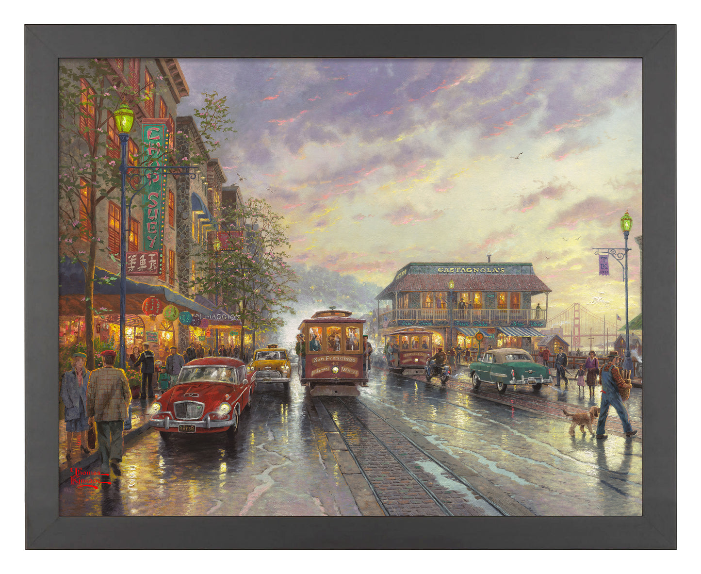 City by the Bay, Sunset on Fisherman's Wharf, San Francisco - Art Prints