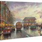 City by the Bay, Sunset on Fisherman's Wharf, San Francisco - 8" x 10" Gallery Wrapped Canvas