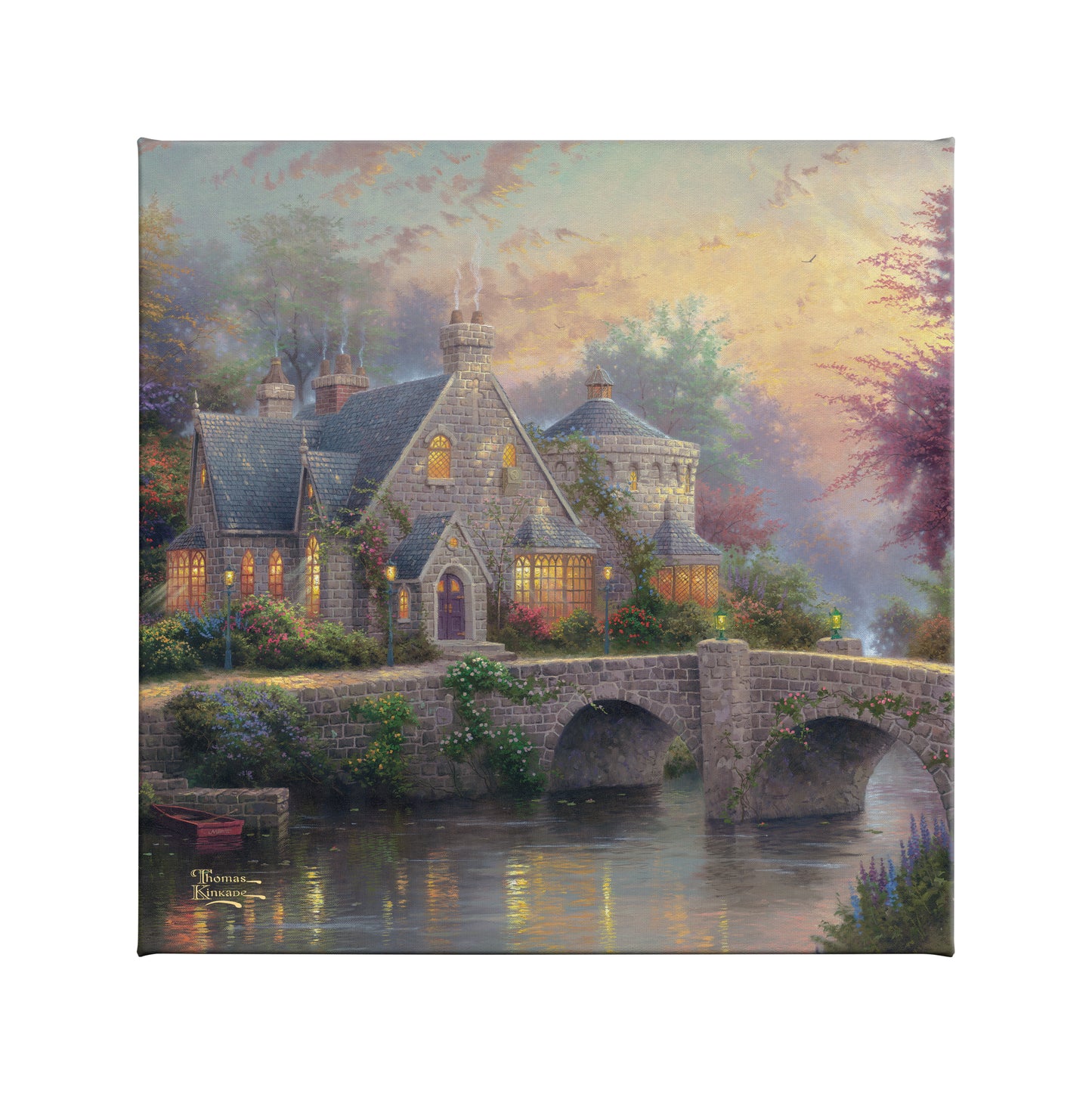Lamplight Manor - 14" x 14" Gallery Wrapped Canvas