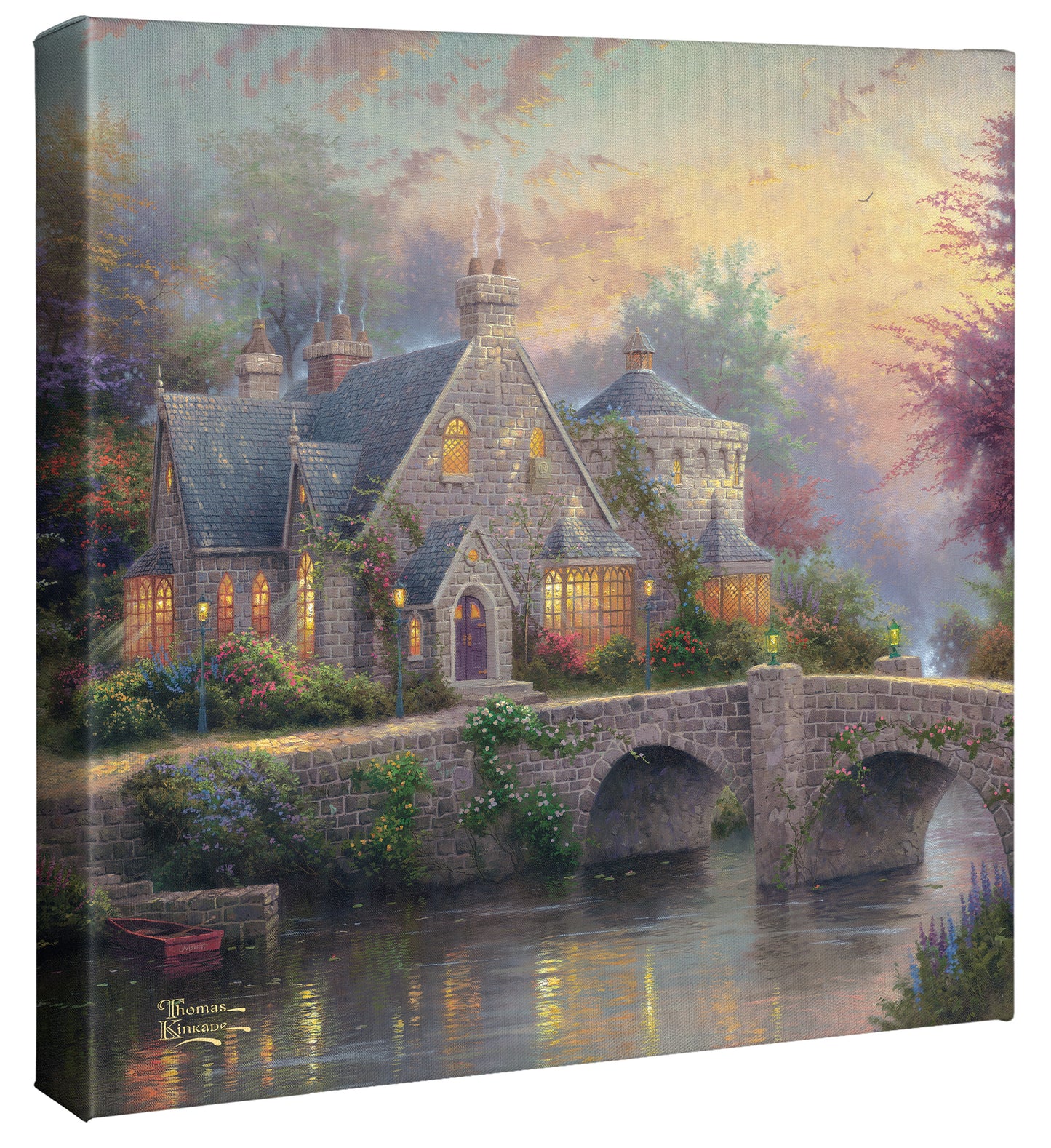Lamplight Manor - 14" x 14" Gallery Wrapped Canvas