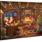Santa Checking His List - 8" x 10" Gallery Wrapped Canvas