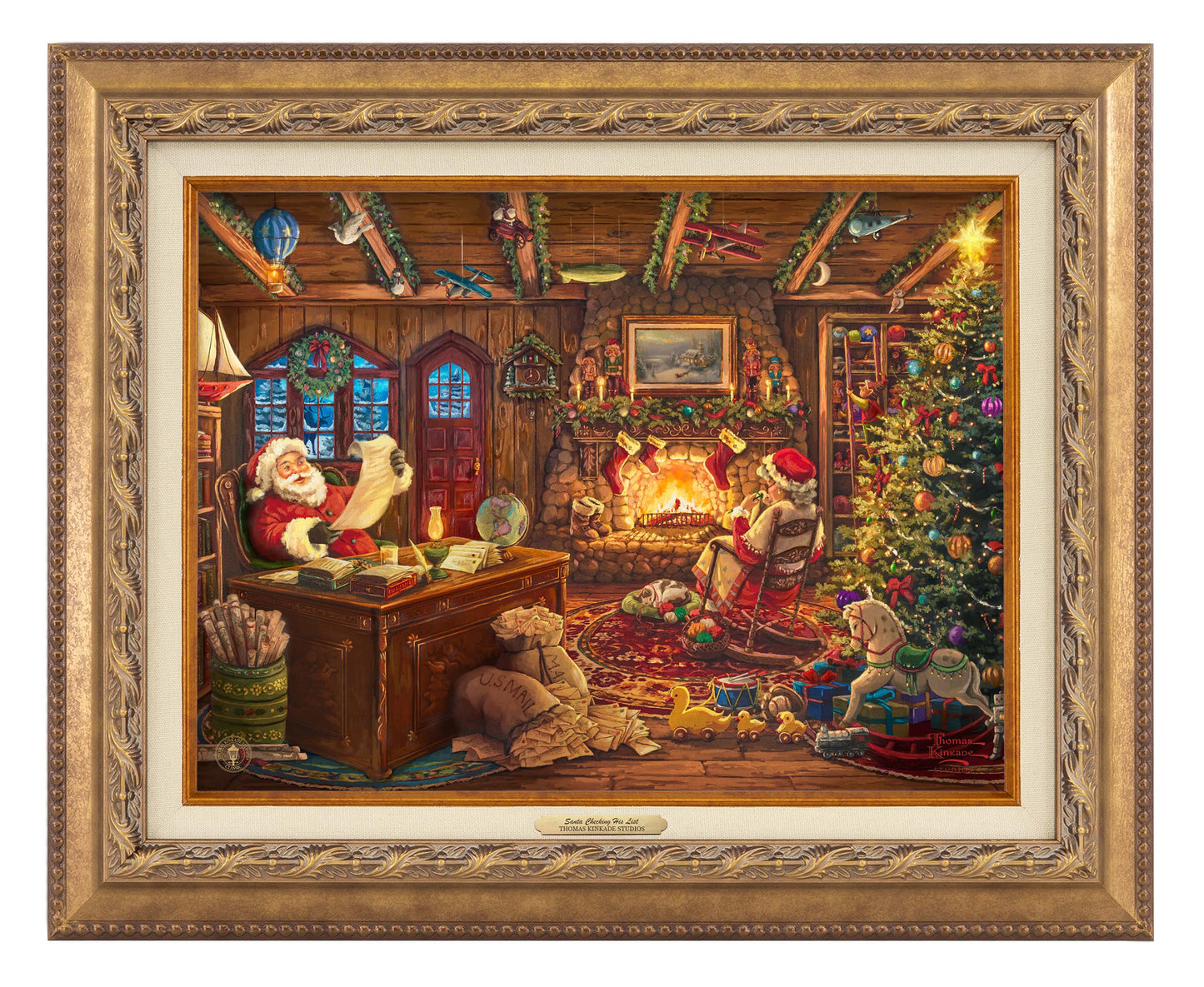 Santa Checking His List - Canvas Classics