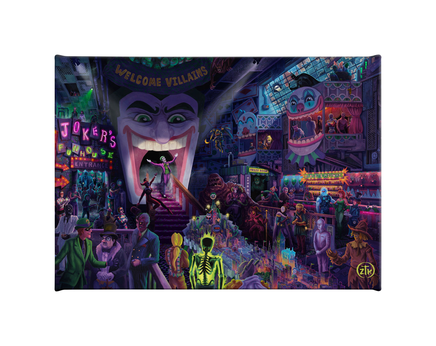 The Joker's™ Ball - 10" x 14" Gallery Wrapped Canvas