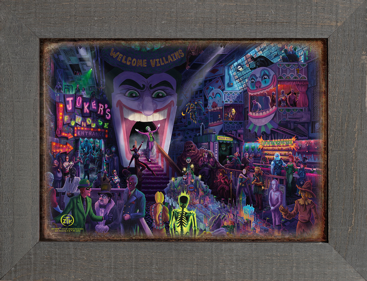 The Joker's™ Ball - 12.5" x 16" Framed Metal Prints
