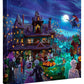 A Ghoulish Gathering - 14" x 14" Gallery Wrapped Canvas