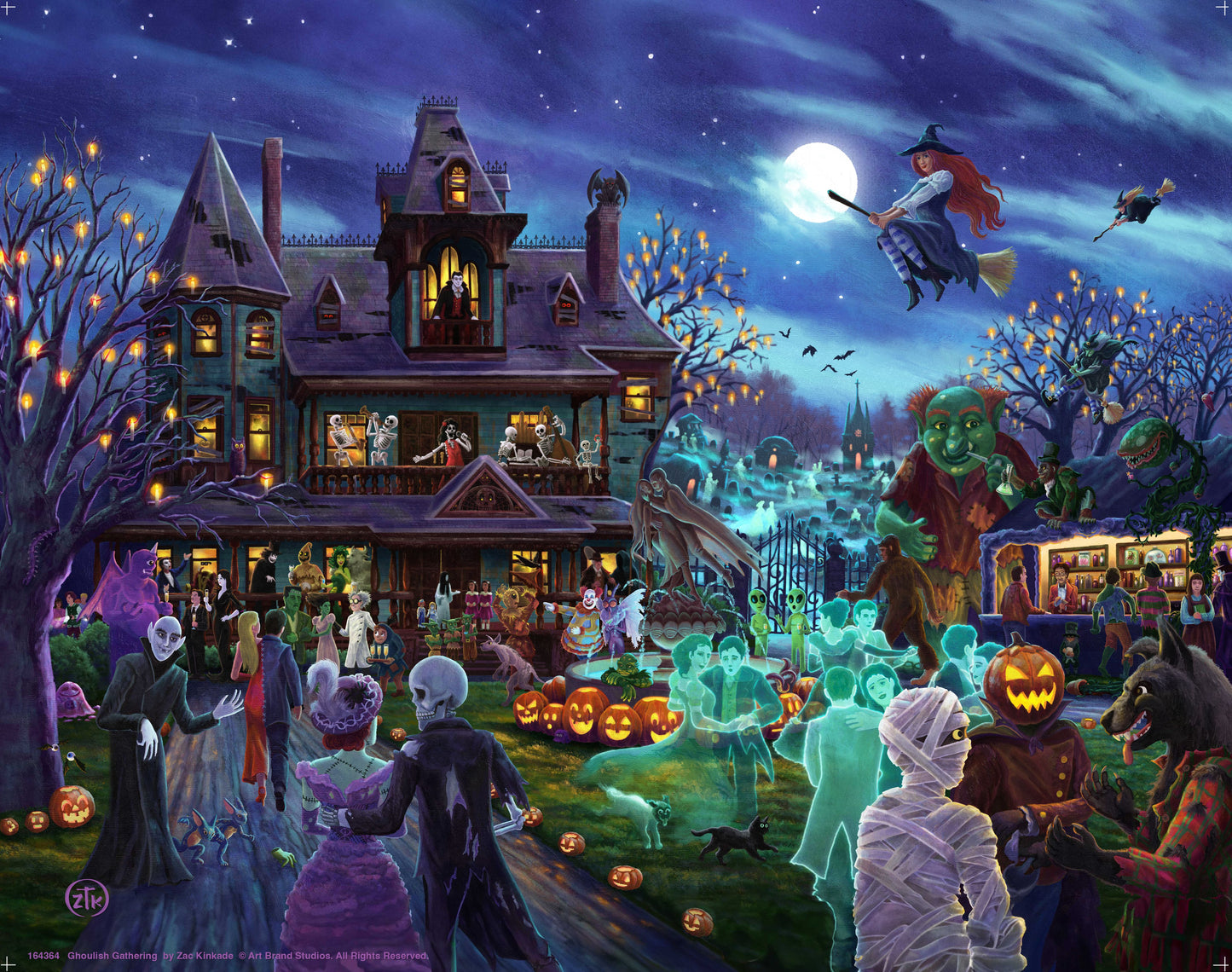 A Ghoulish Gathering - Art Prints