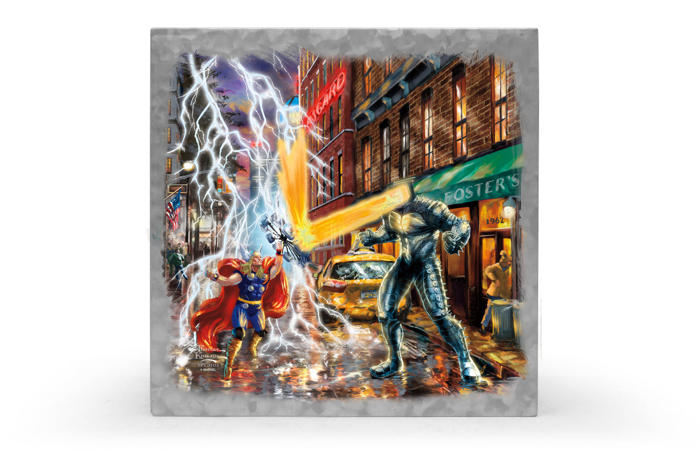 Thor - 14" x 14" Metal Box Art