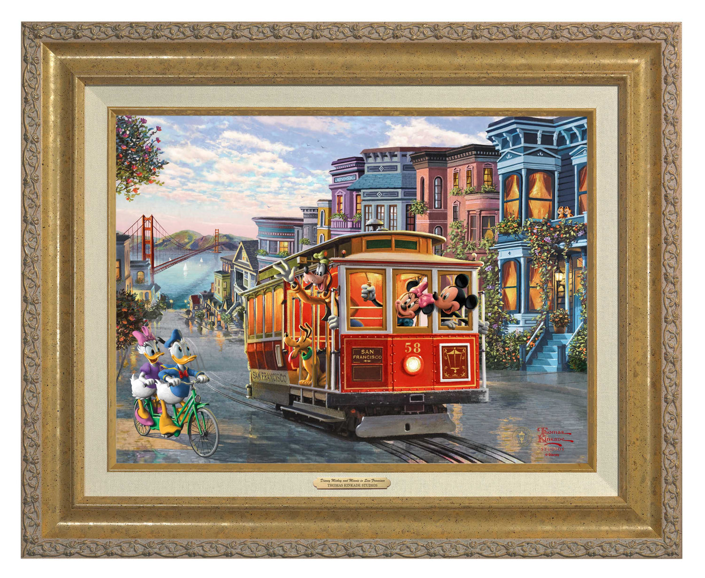 Disney Mickey and Minnie in San Francisco - Canvas Classics
