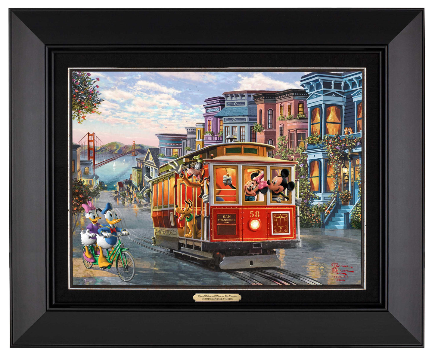 Disney Mickey and Minnie in San Francisco - Canvas Classics