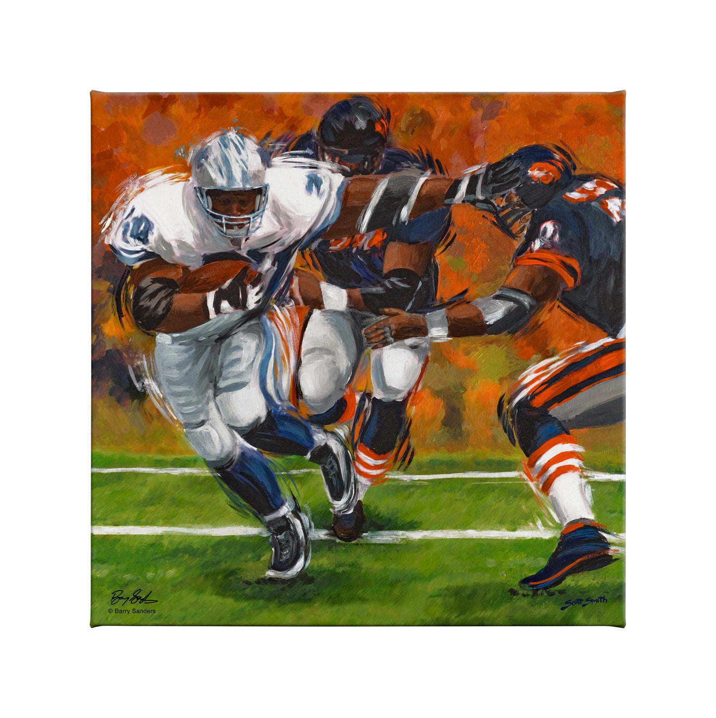 Barry Sanders - 14" x 14" Gallery Wrapped Canvas