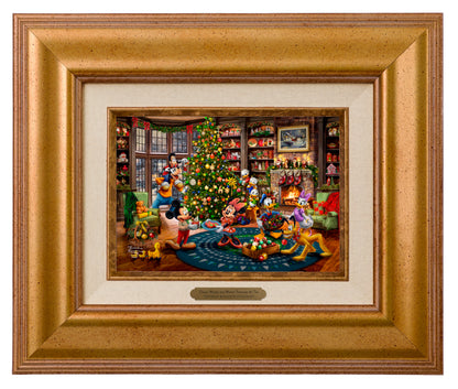 Disney Mickey and Minnie Trimming the Tree - Brushworks