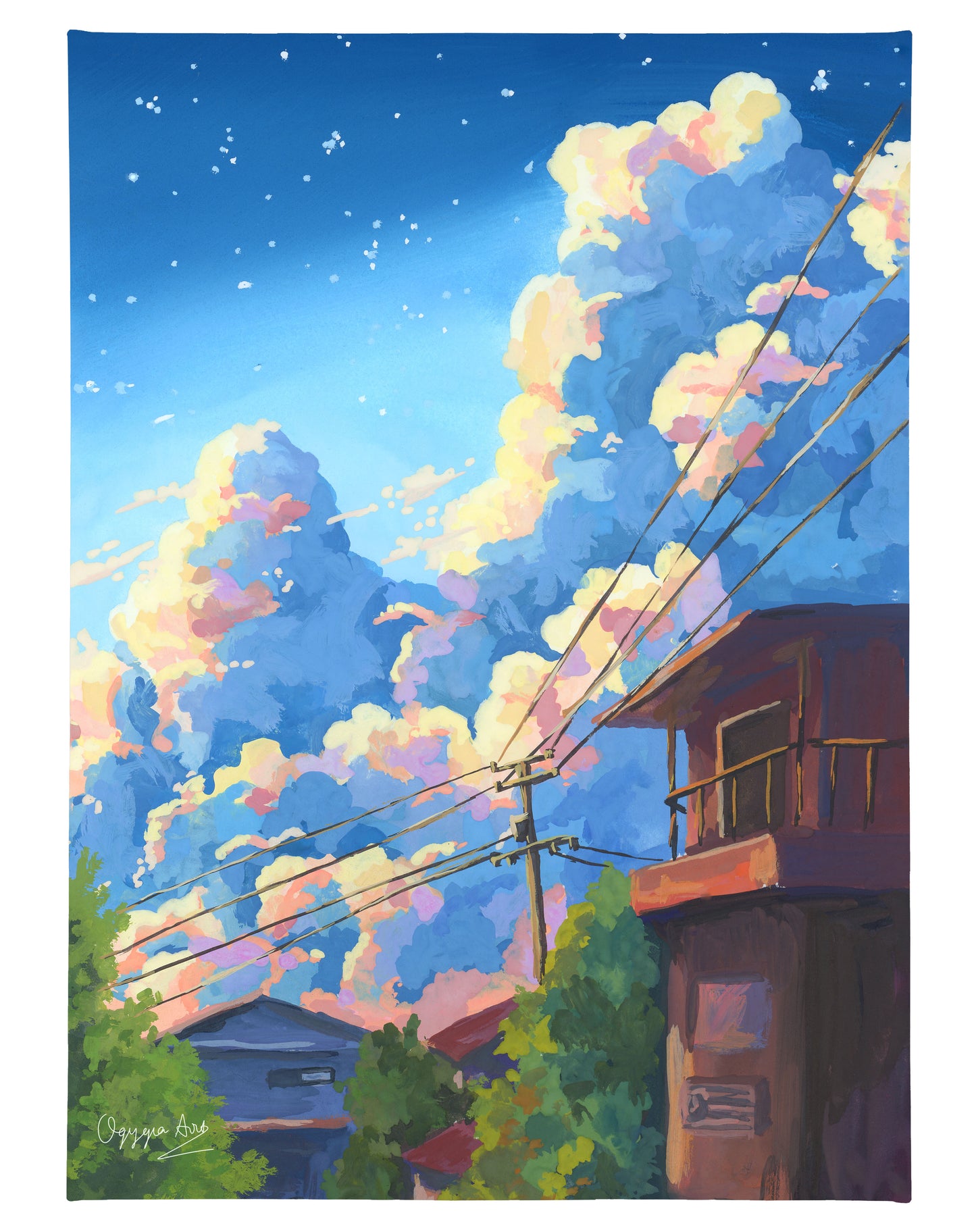 Dreamy Sky - 18" x 13" Gallery Wrapped Canvas